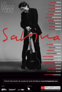 Sabina, nuevas fechas de la gira lo niego todo