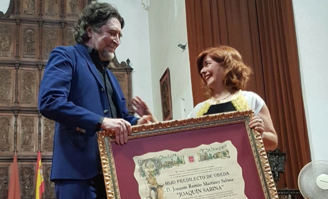 Joaquín Sabina nombrado hijo predilecto de la ciudad de Úbeda (Jaén)